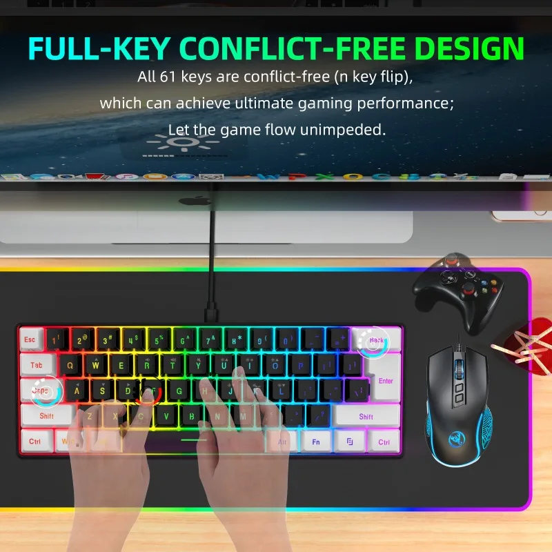 Keyboard and Mouse 60% Compute - Gaming Keyboard And Mouse Set recension och pris