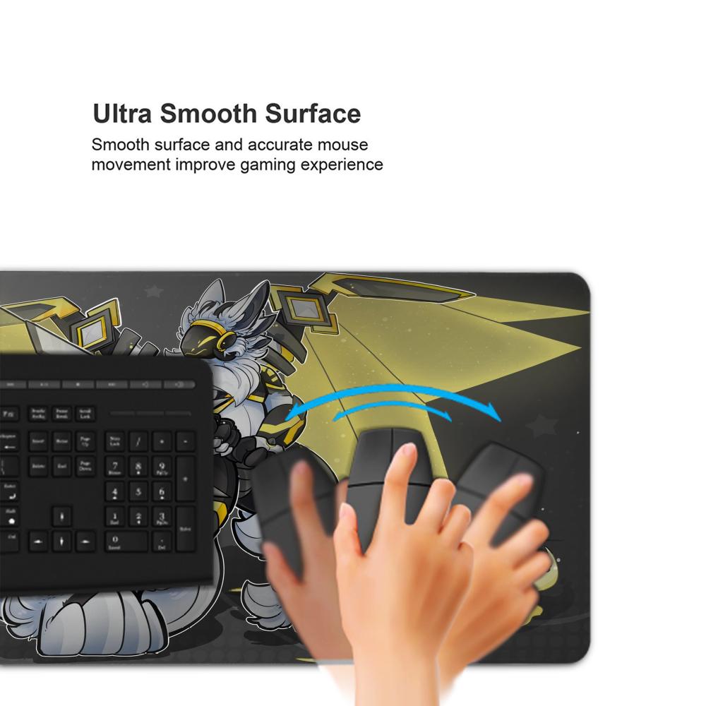 Protogen Mouse Pad Keyboard Mo - Gaming Keyboard Typewriter recension och pris