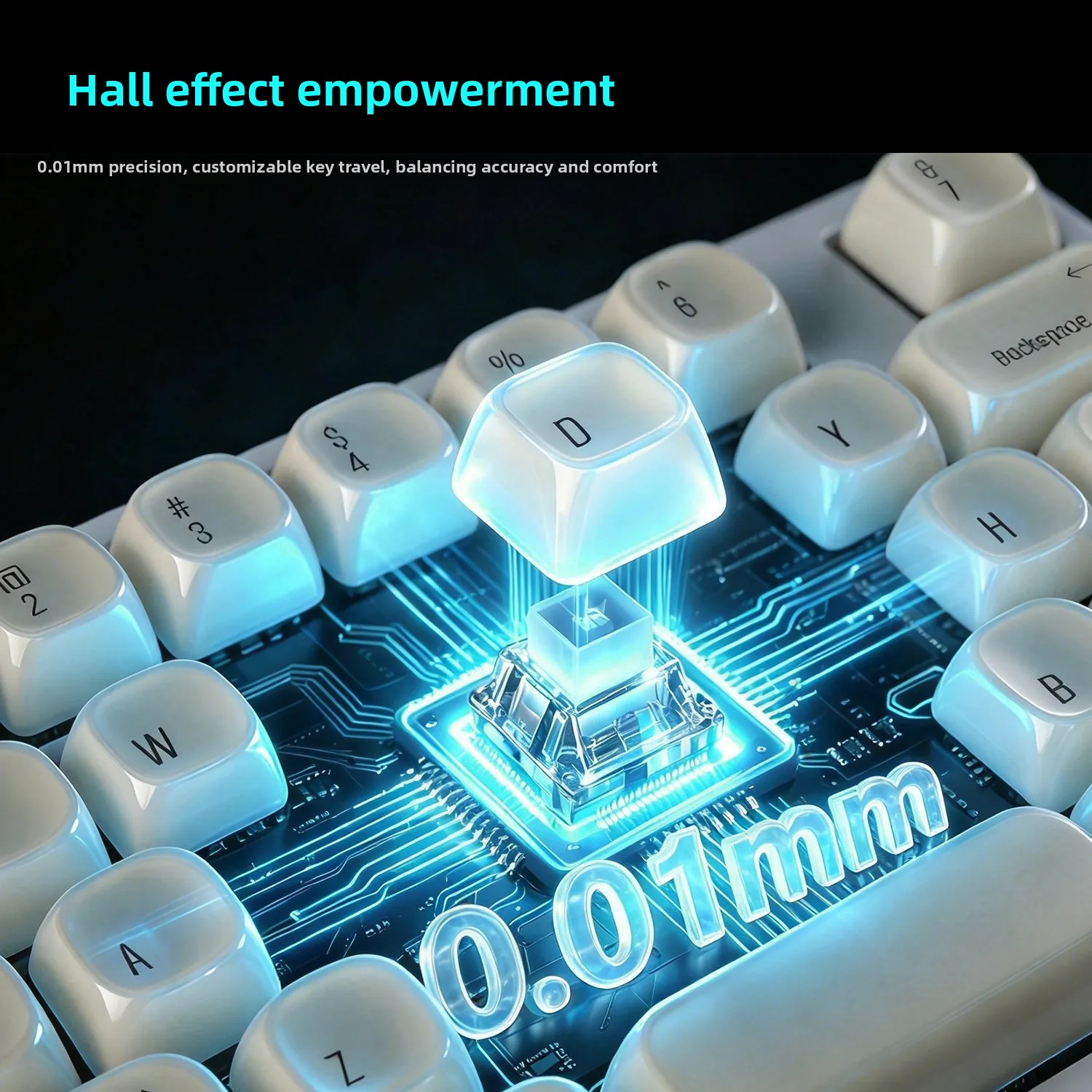 NEW Ajazz Ak039 Magnetic Switc - Gaming Keyboard Mini Mechanical recension och pris