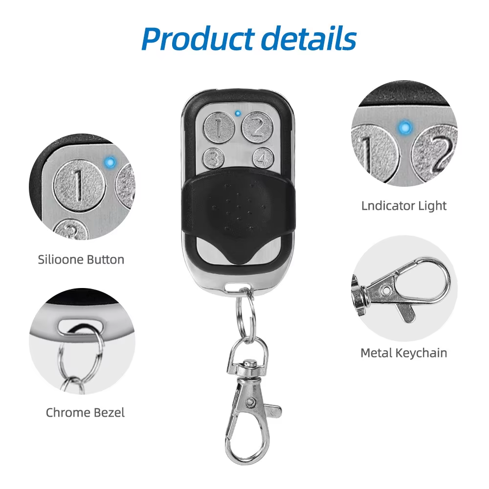 4 Buttons Remote Control 330MH - Switch Opener Tool recension och pris