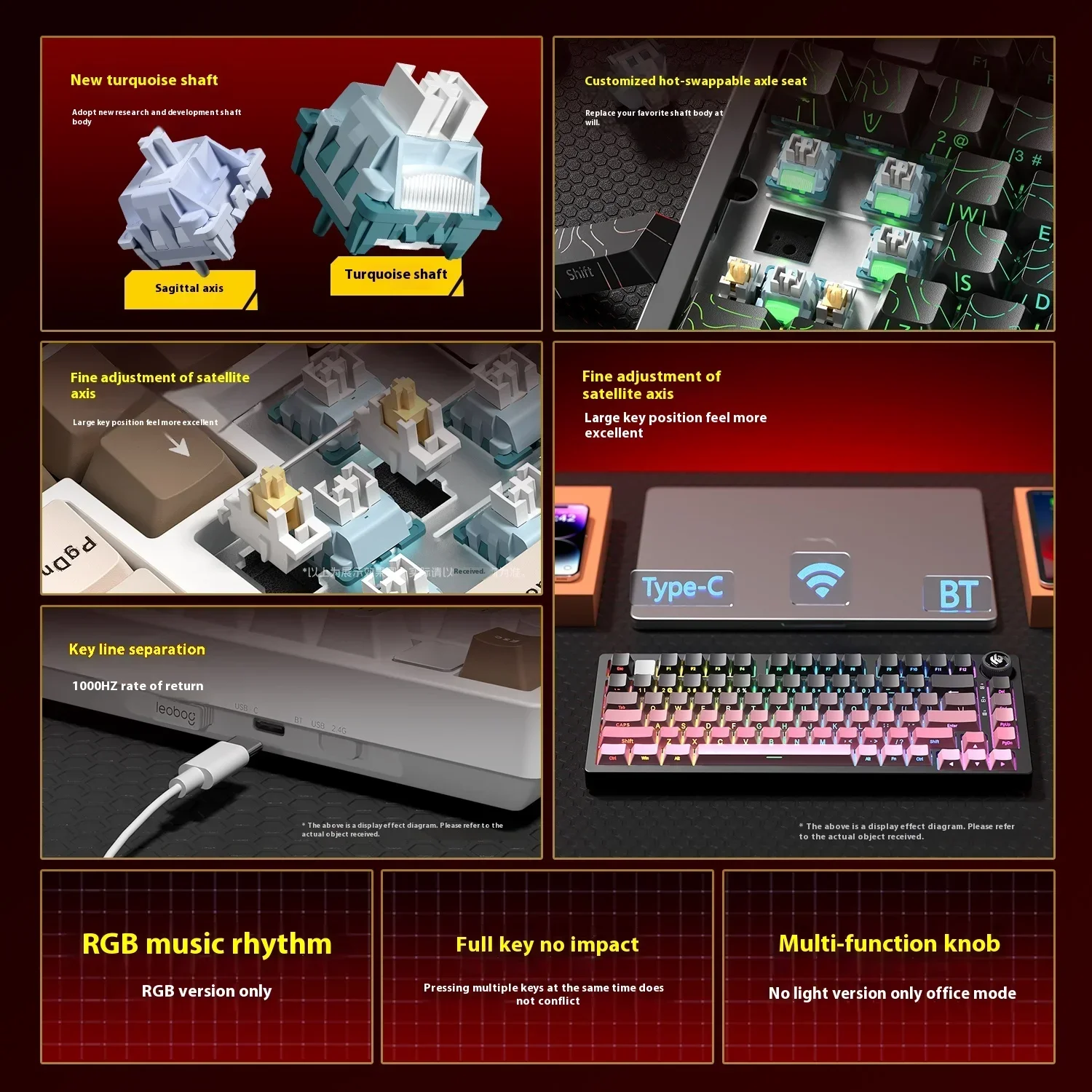 New Colors LEOBOG Hi75 HI75C H - Gaming Keyboard Number Pad recension och pris
