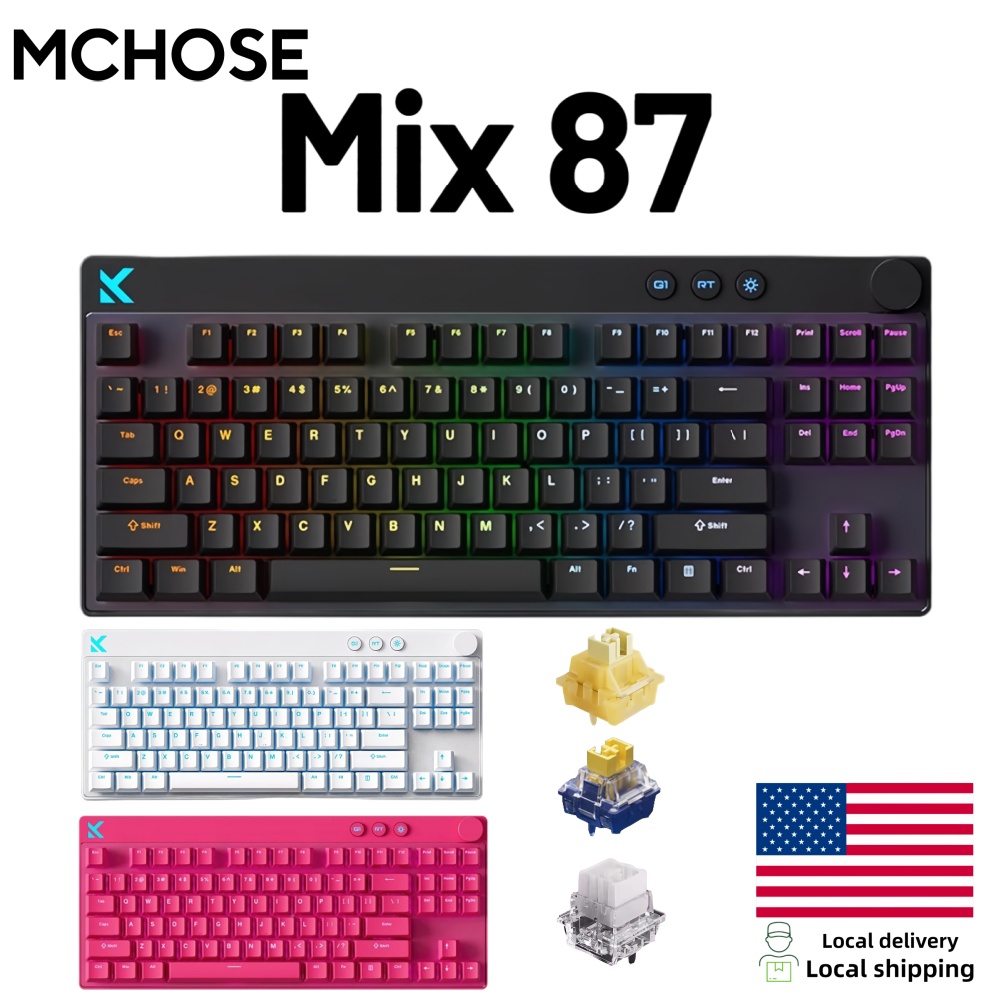 Mchose Mix87 Magnetic Swtich K - Gaming Keyboard Hot Swappable recension och pris
