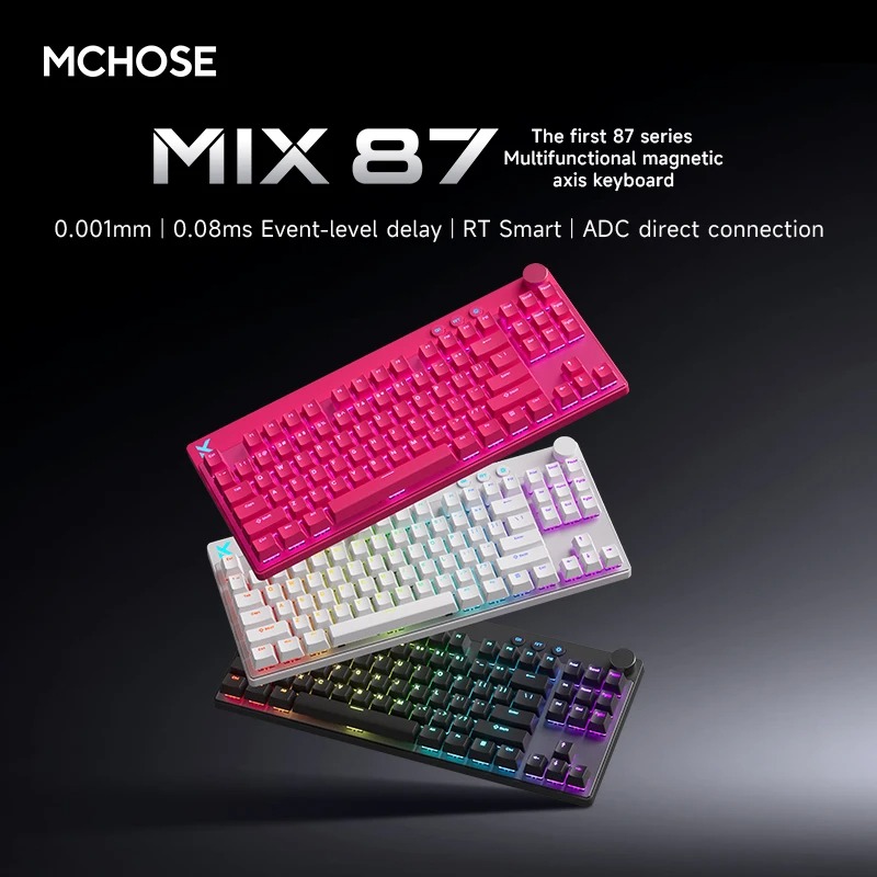 Mchose Mix87 Magnetic Swtich K - Gaming Keyboard Hot Swappable recension och pris