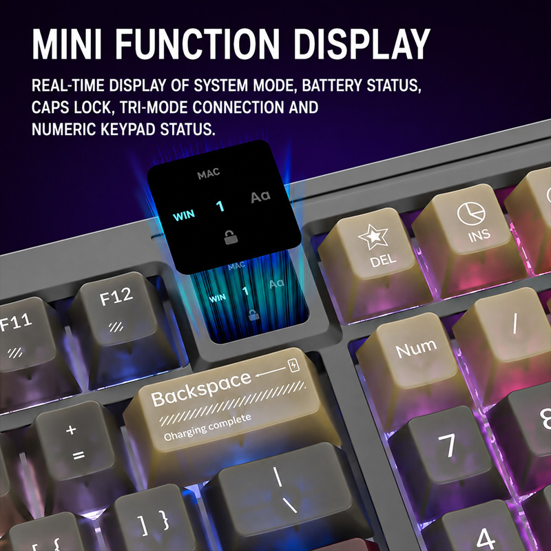 Langtu T98 Tri Mode RGB Custom - Gaming Keyboard And Mouse Set recension och pris