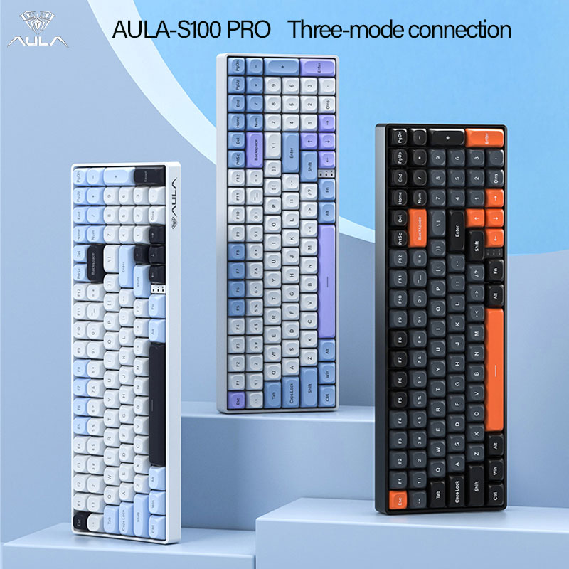 AULA S100Pro Wireless Mechanic - Gaming Keyboard Hot Swappable recension och pris