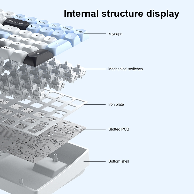 AULA S100Pro Wireless Mechanic - Gaming Keyboard Hot Swappable recension och pris