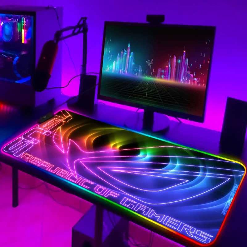 RGB Mousepad Cool ROG Mouse Pa - Gaming Keyboard No Rgb recension och pris