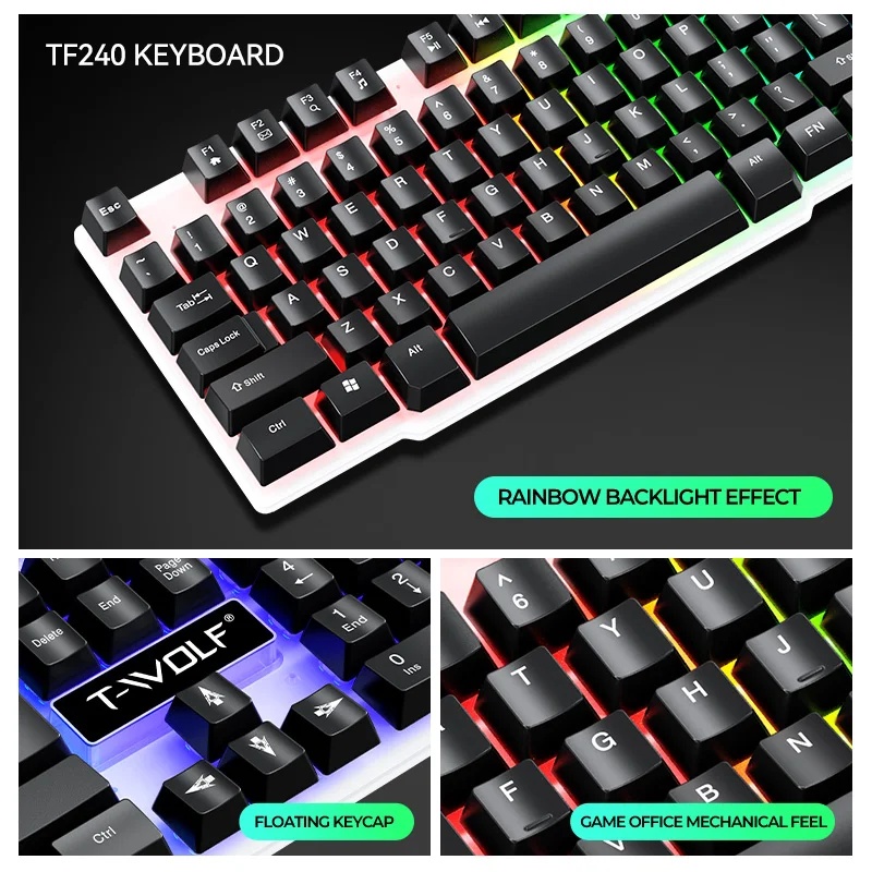 NEW USB Keyboard And Mouse Gam - Gaming Keyboard And Mouse Set recension och pris