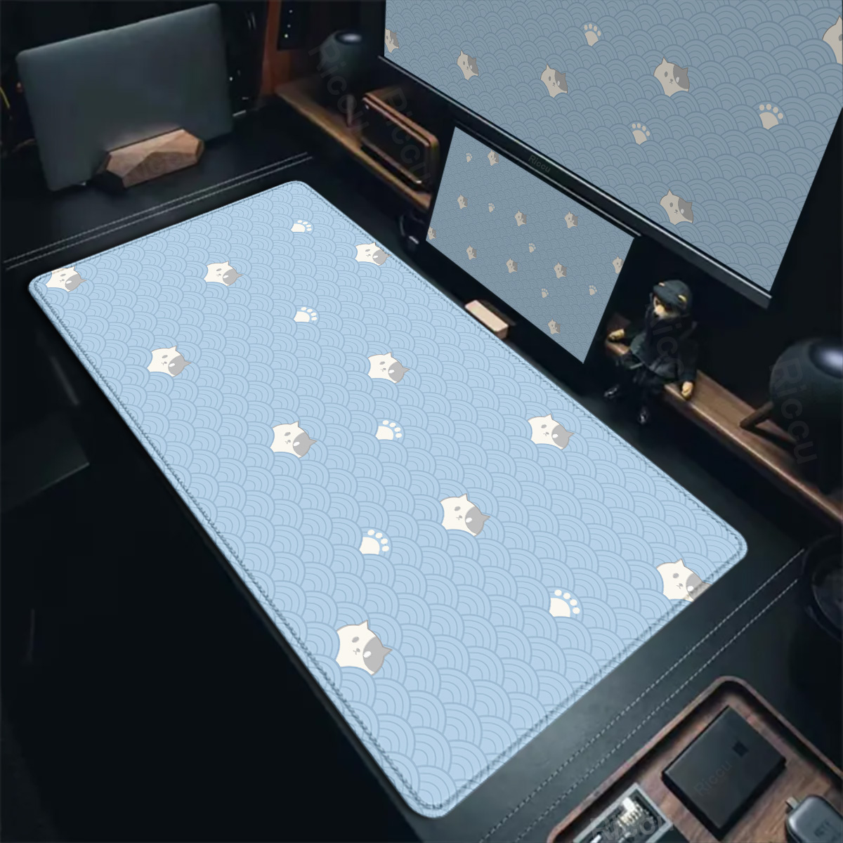 Gaming PC Mousepad Cute Blue C - Gaming Keyboard Blue recension och pris