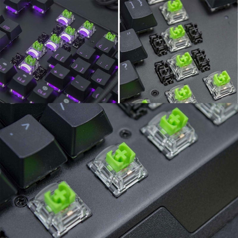 New RGB MX 2Pcs Green Switches - Gaming Keyboard No Rgb recension och pris