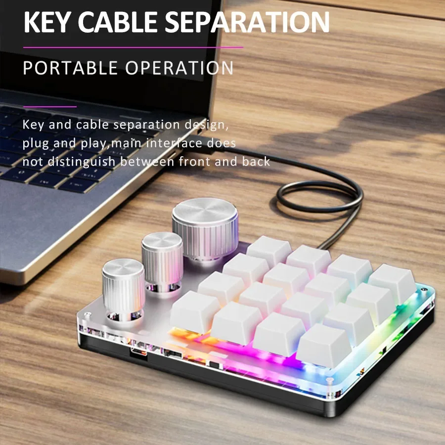 RGB Wireless Bluetooth 3Modes  - Gaming Keyboard Mini Mechanical recension och pris